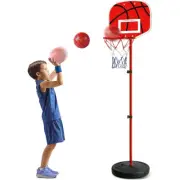 Kids Basketball Hoop Stand System Ring Backboard Net Set Height Adjustable 1.7M