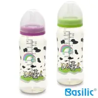 在飛比找momo購物網優惠-【貝喜力克】防脹氣寬口徑PES乳牛奶瓶360ml(隨機色)