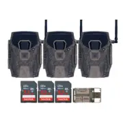 Wildgame Innovations Terra XT 2.0 Three Cellular Trail Cameras Bundle