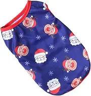 POPETPOP 1pc Xmas Dog Vest for Pets Cute Snowman Warm Polyester Outfit for Dogs Cats for Christmas Parties