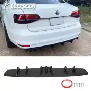 33" Rear Bumper Diffuser Splitter Spoiler 7 Fins Gloss For VW Jetta MK6 6.5 MK7 (for: Volkswagen)