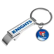 Newcastle Knights NRL Metal Keyring Bottle opener with Pendant
