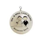 Wedding Gift, Engagement Gift, Wedding, Bride Groom Gift Christmas Ornament ...