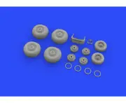 Eduard 1/48 Brassin undercarriage wheels for Su-34 for HobbyBoss - 648326
