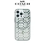 【COACH】IPHONE 15 PRO MAX MAGSAFE 手機殼 軍綠經典大C(磁吸)