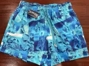 NWT VILEBREQUIN MOORISE Azur Negative X-ray Swim Shorts/Trunks Blue Mens Size S