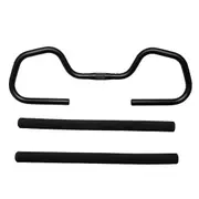1Pcs 25.4mm Aluminum Butterfly Trekking Bicycle Handlebar + Sponge Cover For Mountain Bike MTB Rode Bicycle