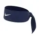 Nike 頭帶 4.0 Headband 男女款 藍 綁帶式 透氣 速乾 忍者頭帶【ACS】N100214640-1OS