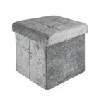 Foldable Seat Stool 30x30x30 cm Seat Cube Storage Box Storage Space Foot Stool