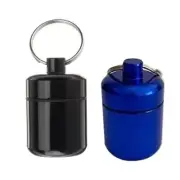 Keychain Pill Bottle Earplug Storage Container Pill Case Portable Pill Holder