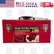 Handy Tool Box Organizer with compartment tray and Handle, Holds 50 Pounds