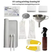 SLA DLP UV Curing Material Tank Cleaning Kit 3D Printer Resin Filter Recycling