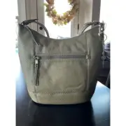 The Sak Women's Loden Leather Hobo Bag with Metal Charms Bohemian Green