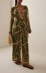 [Johanna Ortiz] Amazon Georgette Kimono Maxi Dress