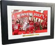 Kitbags & Lockers A4 A3+ FA CUP WINNERS 2022 Jordan Henderson Liverpool Autographed Signed Photo Photograph Picture Frame Football Soccer Poster Gift (A4), Black