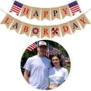 Holiday for Wall Decor Happy Labor Day Home Indoor Outdoor Party Dec