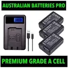 3x NP-FW50 + Battery Charger For Sony Alpha A3000 A3500 A6000 A6300 A6400 A6500