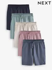 Green/Blue/Pink Regular Fit Lightweight Shorts 5 Pack (587843) | $120