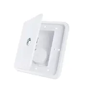 SEAFLO Marine Water Inlet Hatch 193mm 鈥?UV-Stabilized ABS Tool-Free Install with Pre-Drilled Holes 1/2" Air Vent 1-1/4" Barb for Caravan Boat RV
