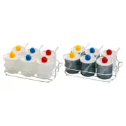 Condiment Jars Kitchen Supplies Salts Kitchen Condiment Storage Set