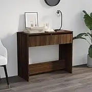 Console Table Brown Oak 89x41x76.5 cm Engineered Wood Home Accent