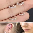 Piercing Jewelry Women Rhinestone Tragus Earrings Cartilage Helix Ear Studs