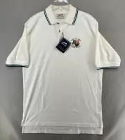 Slazenger Mens Golf Polo Shirt Medium White NWT 100th US Open Pebble Beach