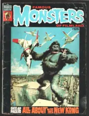 MAG: Famous Monsters Of Filmland #125 1976-King Kong cover & story-Dark Shado...