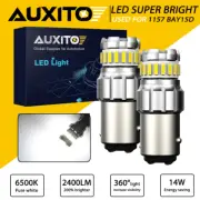 AUXITO 2x 1157 BAY15D 2057 2357 7528 LED Turn Signal Parking Light Bulbs 2400LM (for: Mitsubishi)