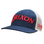 Srixon-Cleveland Golf Adjustable Tour Original Mesh Trucker Hat, Red/White/Blue