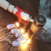 1000W 220V Micro Hydro Water Turbine Generator Portable Hydroelectric Generators 3500RPM Piped AC Hydro Generator, Aluminum Alloy Shell Pure Copper Core Generator for Outdoor,1kw,220V