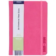 J.Burrows A6 Week to View PU FY25/26 Diary Berry