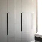 Simple Built In Cabinet Wardrobe Drawers Alloy Anti Collision Black Cm