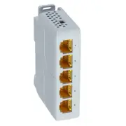 Plug&Play 5-Port PoE Gigabit Extender 1 in 4Out PoE Repeater with 1000Mbps
