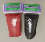 Clover 100% WOOL Roving / Needle FELTING 2 NEW .7 oz Pkg. Red, Black