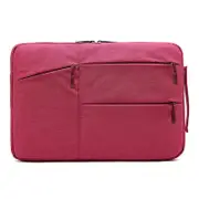 11.6 Inch Business Laptop Liner Bag Polyester Zipper Closure Rose Red Laptop Cases & Bags