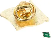 [OATIPHO] Sturdy Saudi National Day Flag Brooch Metal Lapel Pin for Men's Suit Collectible Souvenir Pin