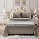 Silky Satin Sheets Set Twin Size Satin Bed Sheets Set Sage Luxury Bedding Sets