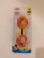 Disney Mickey Mouse Kids Swim Goggles Adjustable Strap Ages 3+ New