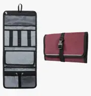 FATMUG Polyester Travel Organizer Bag For Small Electronic & Accessories Maroon