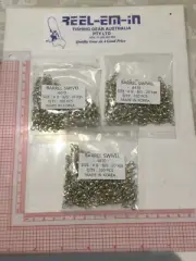 300 X Swivels Size 8 Brass Barrel Swivels Made In Korea 40lb delivered pb