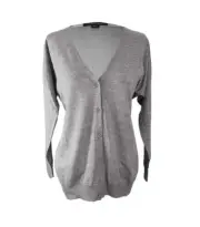 Porsche Design Seide Merinowolle Pullover Boyfriend Cardigan Damen grau Gr. XS