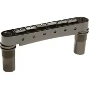 Graph Tech ResoMax NV1 PM-8863-BN Tune-O-Matic Bridge 6mm Post, Black Nickel