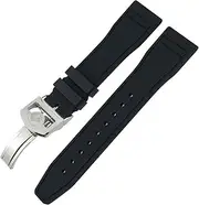 [EKSIL] FKM Natural Rubber Watchband 20mm 21mm 22mm for IWC Big Pilot's Watches IW3881 IW3777 Green Yellow Colorful Soft Fluororubber Strap