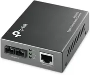 TP-Link Gigabit Single-Mode Media Converter, Auto-Negotiation RJ45 port, Complies with IEEE 802.3ab & IEEE 802.3z, Fiber Distance Extension Up to 15km (MC210CS)