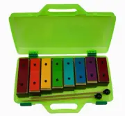 Opus Percussion 8-Note Resonator Bell Set in Plastic Case with Beaters