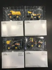Maisto Tonka Hasbro Trucks Set of 4 Crane Backhoe Dump Truck Bulldozer 2001 NIB