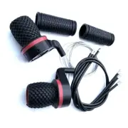 Black Bicycle Speed Shifters kit Handlebar Grips 1Pair Gear High Quality