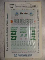 Microscale Decals HO 87-292 Tex-Mex, Burlington Northern, Pig Hopper Pigs Decal