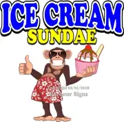 Ice Cream Sundae DECAL (Choose Your Size) Concession Food Truck Vinyl Sticker